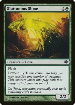 4 Gluttonous Slime 4x x4 - LP - Conflux - SPARROW MAGIC mtg - Image 1