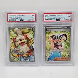 🍁 Pokemon - Perrin & Growlithe (181 220) Twilight Masquerade Full Art Rare - Image 1