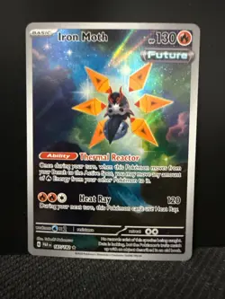Iron Moth 187/182 Paradox Rift Illustration Rare NM Pokemon - Image 1