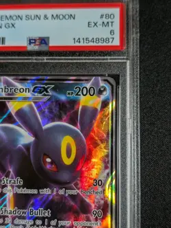 2017 POKEMON SUN & MOON 80/149 UMBREON GX - PSA 6 | Very Mint | Fresh Slab - Image 3