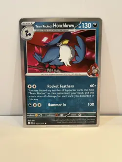 Pokemon TCG - Ascended Heroes - (Holo Rare) - Team Rocket's Honchkrow - 127/217 - Image 1