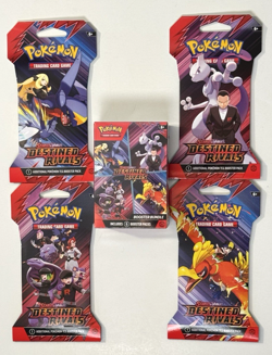 Pokemon Destined Rivals Booster Bundle and 4 Sleeved Booster Packs New/Sealed - Image 1