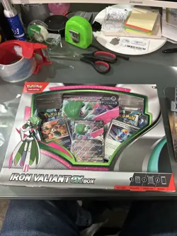 Pokemon TCG: Scarlet & Violet- Iron Valiant EX Collection Box NEW FACTORY SEALED - Image 1