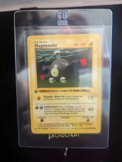 Pokemon Magnemite 053/102 Base Set Shadowless 1st edition - Image 1