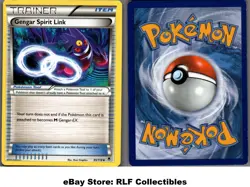 2014 Pokemon, XY Phantom Forces, #95/119 Gengar Spirit Link, Uncommon - Image 1