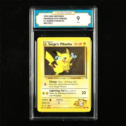 TQG 9 MINT 1999-2000 Pokemon ENG Lt. Surge's Pikachu 81/132 C - Image 1