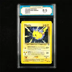 TQG 8.5 NM-MT+ 1995-2000 Pokemon ENG Pikachu 70/111 C - Image 1