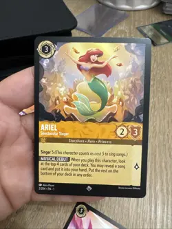 Disney Lorcana TCG Ariel Spectacular Singer 2/204 The First Chapter Super Rare - Image 1