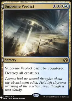 MTG Magic the Gathering Supreme Verdict (1493/1703) Mystery Booster LP - Image 1