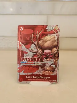 One Piece Tony Tony Chopper Winner 2024 OP04-010 Promo Card Foil English - Image 1