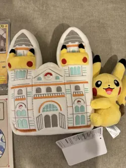 Pokemon x Natural History Museum Pikachu Jumbo Promo Card, Plush & booklet - Image 4