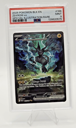 Pokemon EX English 166/086 Zekrom SIR PSA 9 Mint Black Bolt - Image 3
