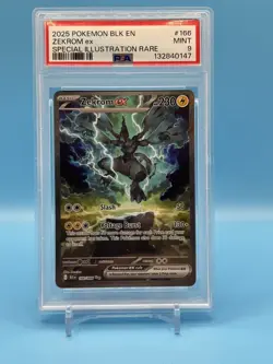 Pokemon Zekrom EX 166/086 SIR Black Bolt English PSA Grade 9 MINT - Image 1