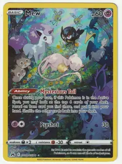 Mew GG10/GG70 Crown Zenith: Galarian Gallery Pokemon Card NM - Image 1