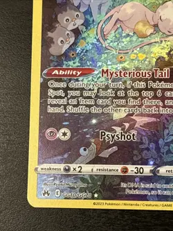Mew GG10/GG70 Crown Zenith: Galarian Gallery Holo Pokemon Card Nm - Image 5