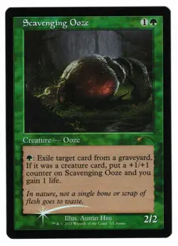 mtg magic scavenging ooze FOIL retro frame ENGLISH limon necrophage promo - Image 1
