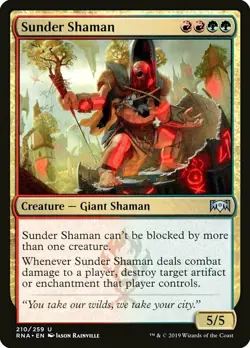 mtg magic Sunder Shaman ravnica ENGLISH Shamane de scission 4 available - Image 1