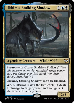 mtg magic Ukkima, Stalking Shadow ENGLISH Ukkima ombre en chasse - Image 1