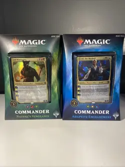 x2 Magic:The Gathering Commander 2018 Nature's Vengeance & Adaptive Enhancement 630509632244 - Image 1