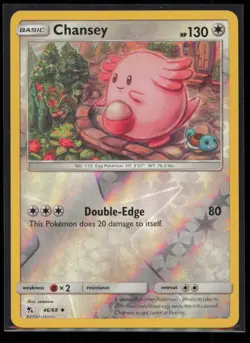 Chansey 46/68 Pokemon Hidden Fates Uncommon Lightly Played Reverse Holo - Image 1