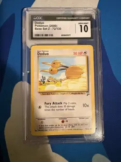 1999 Pokemon Doduo Base Set Gem Mint 48/102 CGC 10 - Image 1
