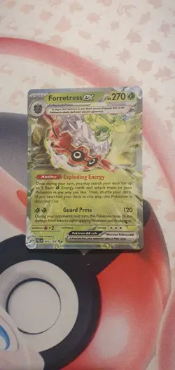 Pokemon TCG Forretress ex Scarlet & Violet - Paldea Evolved 005/193 Holo Double - Image 1