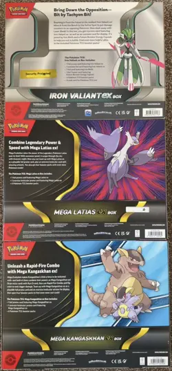 Pokemon TCG Mega Latias Ex Box + Iron Valiant + Mega Kangaskhan - Booster Packs - Image 2