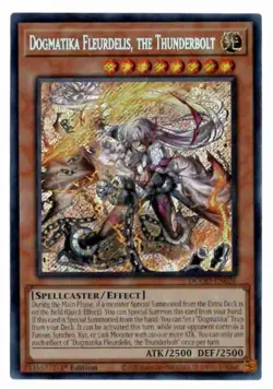 Yu-Gi-Oh! Dogmatika Fleurdelis, the ThunderboltDOOD-EN026Secret Rare - Image 1
