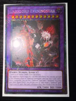 Yugioh - NEW Darklord Eveningstar BPRO-EN036 Starlight Rare Near Mint ON HAND - Image 1