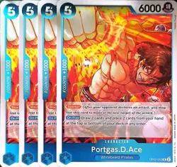 One Piece TCG - 4er Playset - OP07-053 Portegas.D.Ace R/EN/NM - Image 1