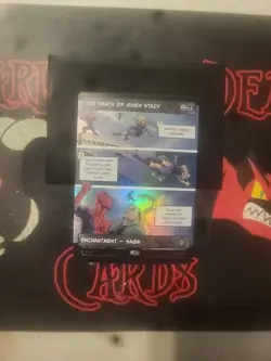 Magic The Gathering Marvel's Spider-Man "Death Of Gwen Stacy" FOIL BORDERLESS NM - Image 1