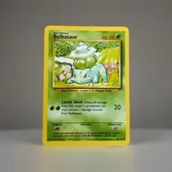 Pokemon TCG Bulbasaur Base Set, Shadowless Common Card 44/102 - Image 1