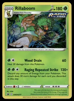 Rillaboom Holo SWSH277 SWSH: Sword & Shield Promo Cards Pokemon Card - Image 1