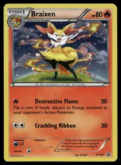 Braixen Holo XY161 XY Promos Pokemon Card - Image 1