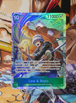 Law & Bepo ST24-004 SR ONE PIECE Tcg Card Game NM Green - Image 1