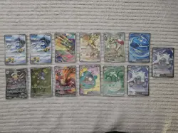 Pokemon TCG Illustration Rare & ex Lot (13 Cards) - Piplup, Blaziken, Iono - Image 1