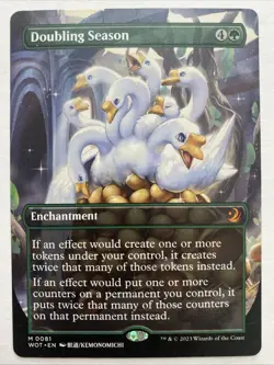 MTG English Doubling Season (Anime Borderless) NM Normal Wilds Of Eldrain - Image 1