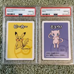 2019 Pokemon Pikachu Mew Sequential PSA 10 Babanuki Card Set Old Maid Japanese - Image 1