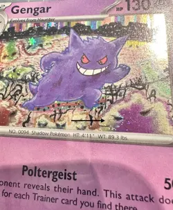 Pokemon GENGAR 094/165 1 SWIRL 151 Sam's Club Promo Cosmos Holo Card - Image 2