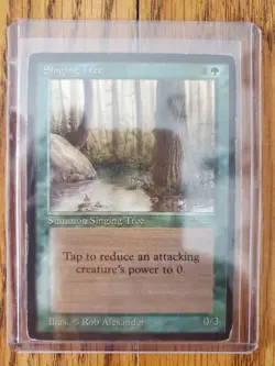 Magic The Gathering SINGING TREE ARABIAN NIGHTS Moderate Play READ SEE PHOTOS - Image 1