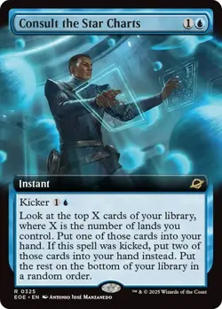 MTG - Consult the Star Charts - Extended Art - Edge of Eternities - Magic - Image 1