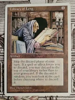 MTG Library of Leng x1 NM ~4th Edition (Magic the Gathering)*Free Shipping* - Image 1