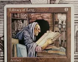 MTG Library of Leng x1 NM ~4th Edition (Magic the Gathering)*Free Shipping* - Image 3