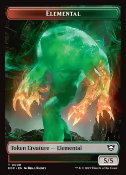 Elemental C Token Foil #8 | TEOC Edge of Eternities Commander Tokens | MTG - Image 1