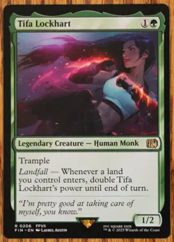 MTG Tifa Lockhart Magic The Gathering Final Fantasy NM/Mint - Image 1