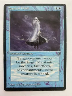 1 x Spectral Cloak - Legends - Heavy Play - MTG - Image 1
