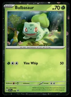 Bulbasaur (Cosmos Holo) SV: Scarlet & Violet Promo Cards 046 Pokemon Card - Image 1