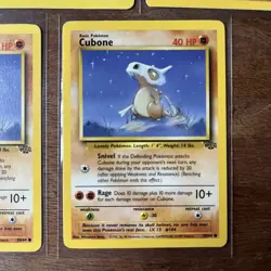 Cubone 50/64 Common WoTC Vintage Jungle Set Pokemon Card Lot Of 5 - Image 2