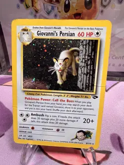 Giovanni's Persian 8/132 Holo Rare - Pokemon Gym Challenge WOTC DMG - Image 5