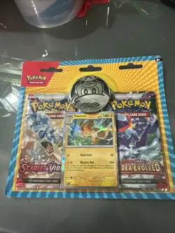 Pokemon TCG: Pawmot Holographic Card with 2 Booster Packs & Coin Factory Sealed 820650808982 - Image 1